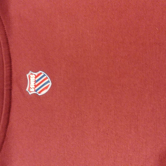 Maroon and white short sleeve crop top - Picture 8 of 13